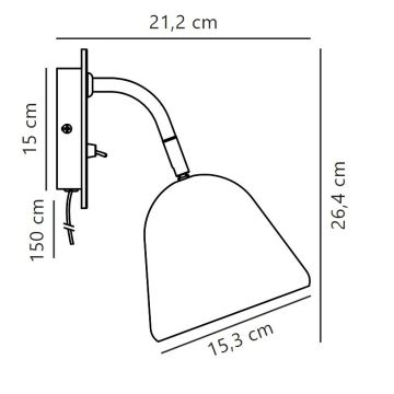 Nordlux - Kohtvalgusti seinale FLEUR 1xE14/15W/230V