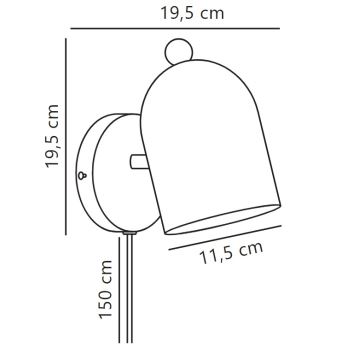 Nordlux - Kohtvalgusti seinale GASTON 1xE27/15W/230V roheline