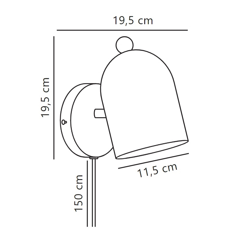 Nordlux - Kohtvalgusti seinale GASTON 1xE27/15W/230V roheline