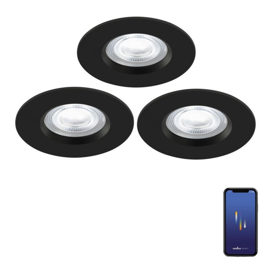 Nordlux - KOMPLEKT 3x LED RGB Hämardatav süvistatav valgusti vannituppa DON SMART LED/4,7W/230V 2200-6500K IP65