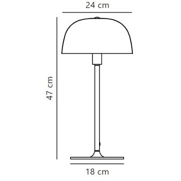 Nordlux - Laualamp CERA 1xE14/40W/230V kuldne