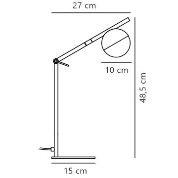 Nordlux - Laualamp CONTINA 1xG9/5W/230V messing