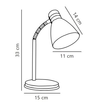 Nordlux - Laualamp CYCLONE 1xE14/15W/230V must