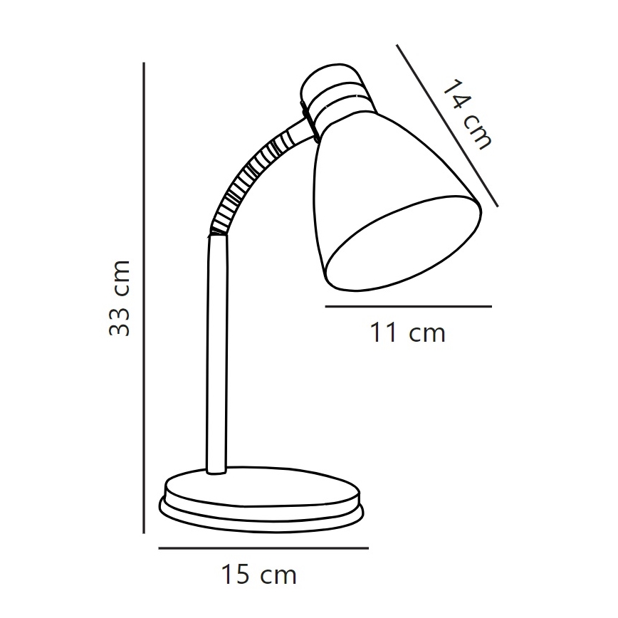 Nordlux - Laualamp CYCLONE 1xE14/15W/230V valge