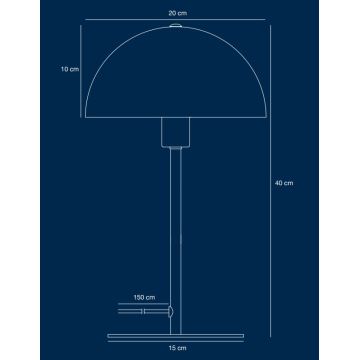 Nordlux - Laualamp ELLEN 1xE14/40W/230V kuldne/must