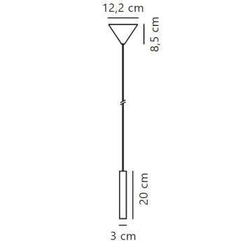 Nordlux - LED Hämardatav lühter OMARI LED/4,4W/230V must