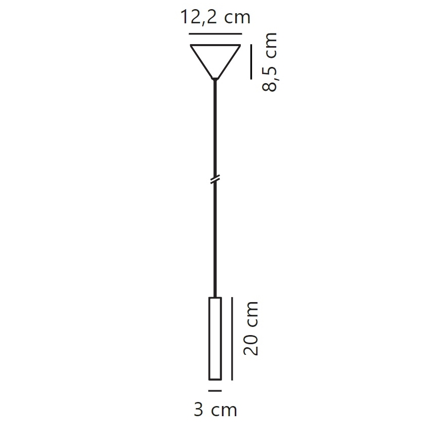 Nordlux - LED Hämardatav lühter OMARI LED/4,4W/230V must