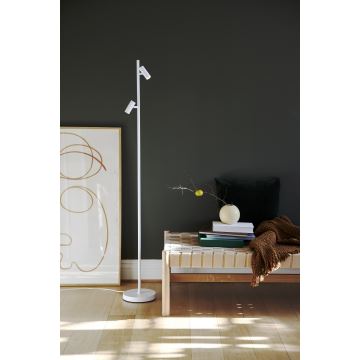 Nordlux - LED Hämardatav põrandalamp OMARI 2xLED/3,2W/230V valge