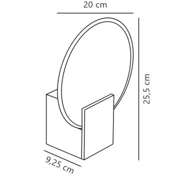 Nordlux - LED Hämardatav seinavalgusti vannituppa HESTER LED/9,5W/230V IP44 beež