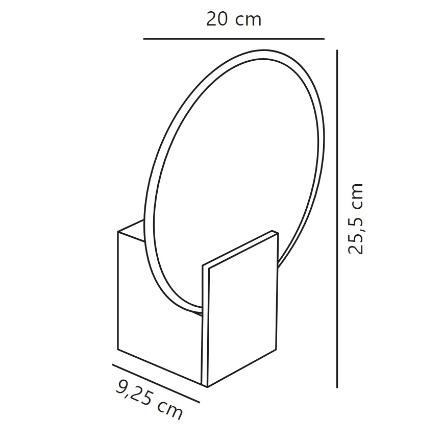 Nordlux - LED Hämardatav seinavalgusti vannituppa HESTER LED/9,5W/230V IP44 beež