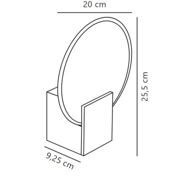 Nordlux - LED Hämardatav seinavalgusti vannituppa HESTER LED/9,5W/230V IP44 valge