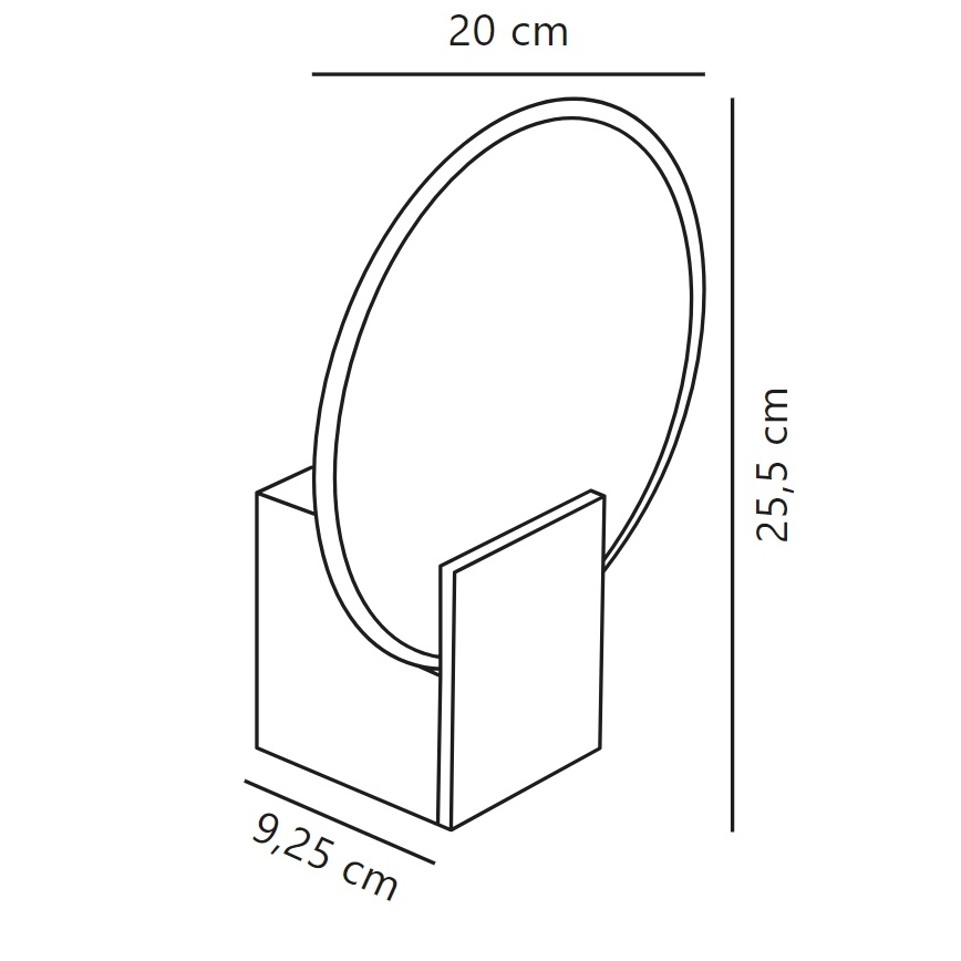 Nordlux - LED Hämardatav seinavalgusti vannituppa HESTER LED/9,5W/230V IP44 valge