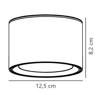 Nordlux - LED Kohtvalgusti vannituppa LANDON LED/6,5W/230V IP44 must