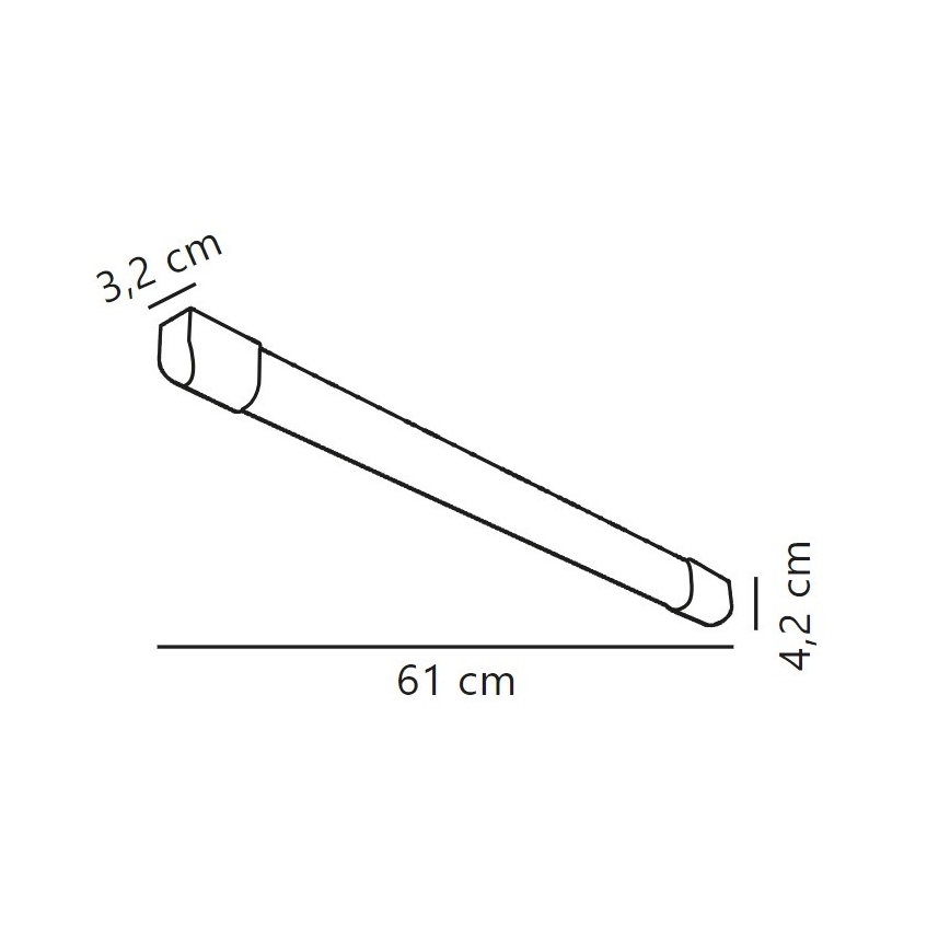 Nordlux - LED Luminofoorvalgusti ARLINGTON LED/10W/230V 61 cm