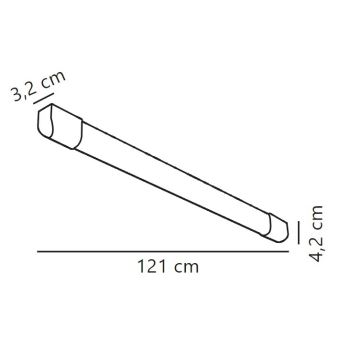 Nordlux - LED Luminofoorvalgusti ARLINGTON LED/18W/230V 121 cm