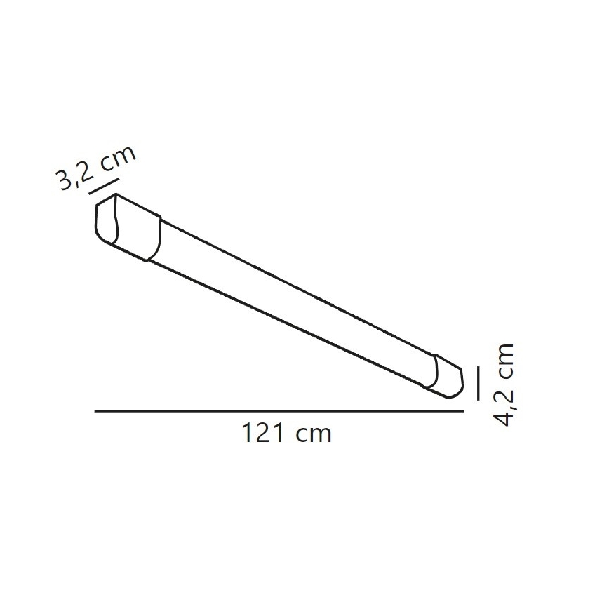 Nordlux - LED Luminofoorvalgusti ARLINGTON LED/18W/230V 121 cm