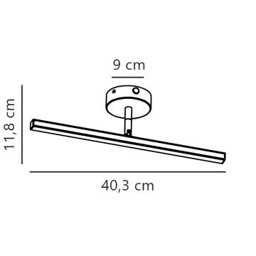 Nordlux - LED Peeglivalgustus vannituppa IP LED/6,2W/230V IP44 40 cm valge