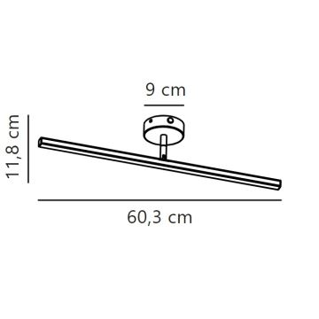 Nordlux - LED Peeglivalgustus vannituppa IP LED/7,2W/230V IP44 60 cm matt kroom