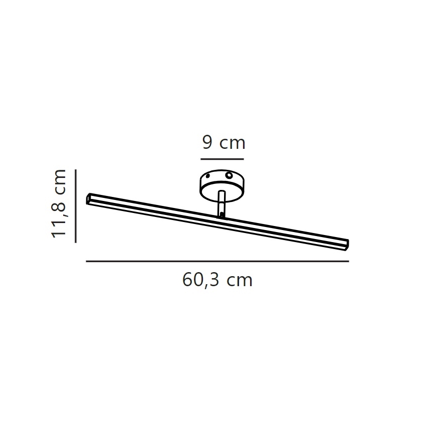 Nordlux - LED Peeglivalgustus vannituppa IP LED/7,2W/230V IP44 60 cm matt kroom