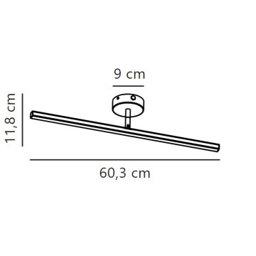 Nordlux - LED Peeglivalgustus vannituppa IP LED/7,2W/230V IP44 60 cm valge