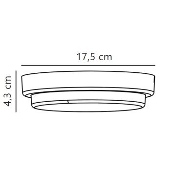 Nordlux - LED Väli seinavalgusti CUBA LED/6,5W/230V IP54 d. 17,5 cm must