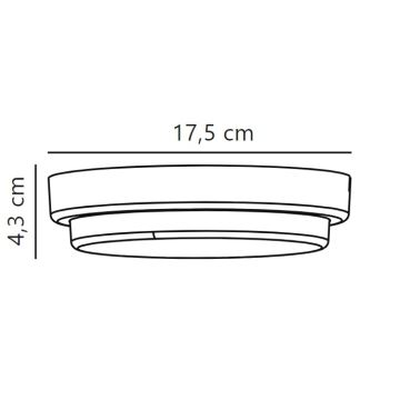 Nordlux - LED Väli seinavalgusti CUBA LED/6,5W/230V IP54 d. 17,5 cm valge