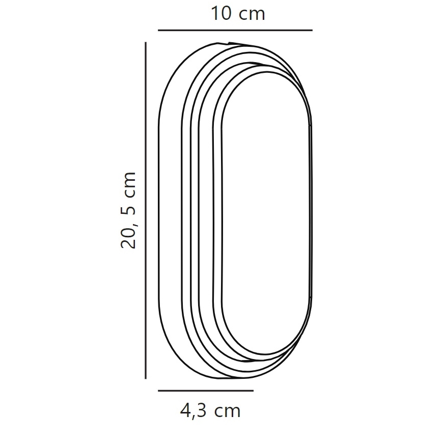 Nordlux - LED Väli seinavalgusti CUBA LED/6,5W/230V IP54 must