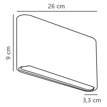 Nordlux - LED Väli seinavalgusti KINVER LED/10W/230V IP54 must