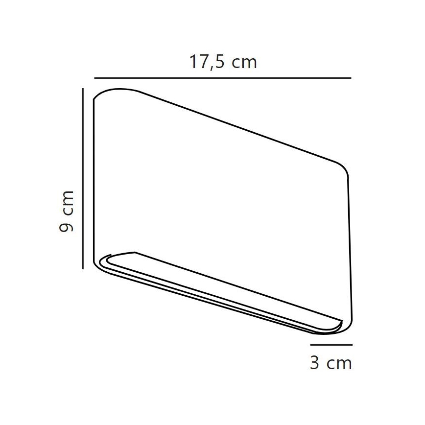 Nordlux - LED Väli seinavalgusti KINVER LED/8,5W/230V IP54 must