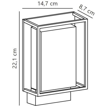 Nordlux - LED Väli seinavalgusti NESTOR LED/8W/230V IP44