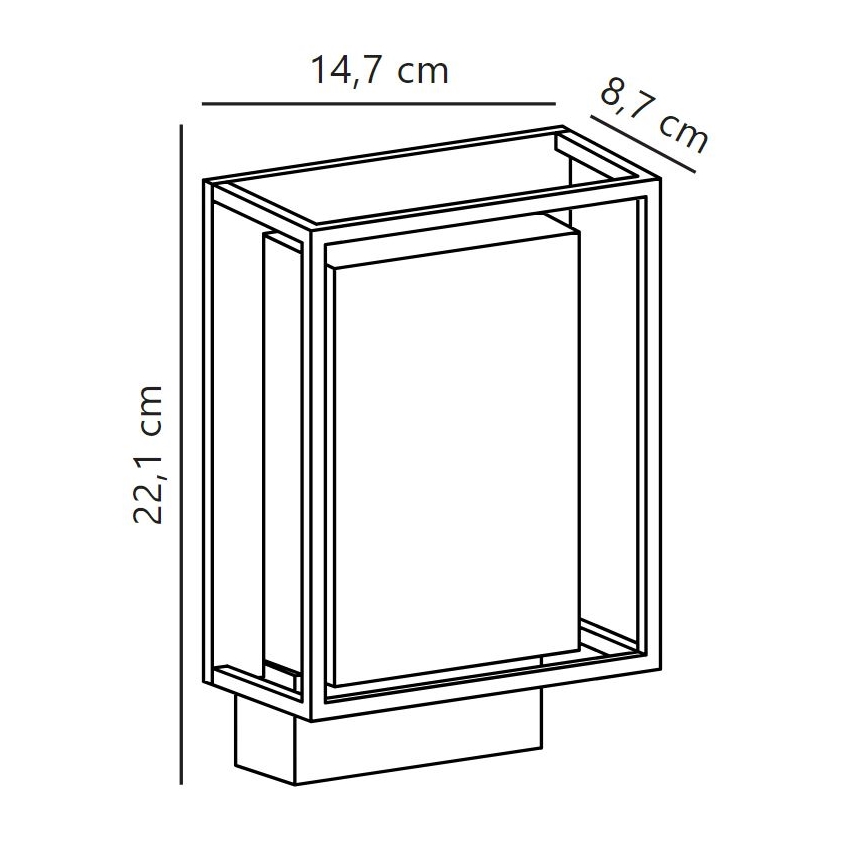 Nordlux - LED Väli seinavalgusti NESTOR LED/8W/230V IP44