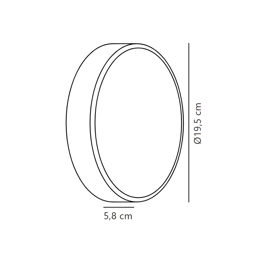 Nordlux - LED Väli seinavalgusti OLIVER LED/9W/230V IP54 d. 19,5 cm