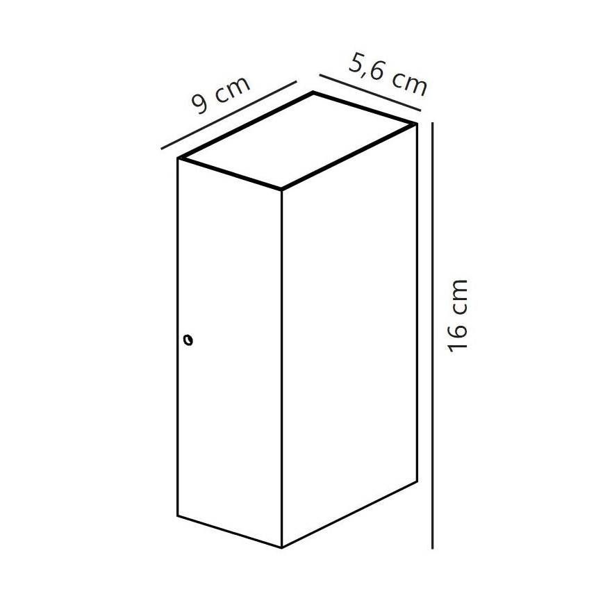 Nordlux - LED Väli seinavalgusti ROLD LED/10,5W/230V IP54 must