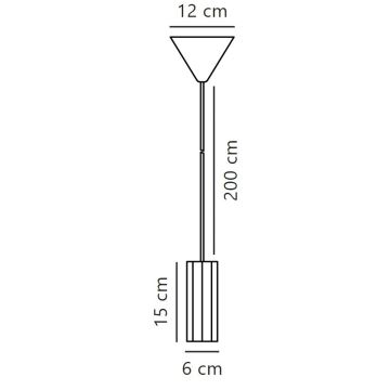 Nordlux - Lühter ALANIS 1xGU10/15W/230V