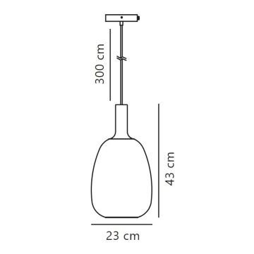 Nordlux - Lühter ALTON 1xE27/60W/230V must