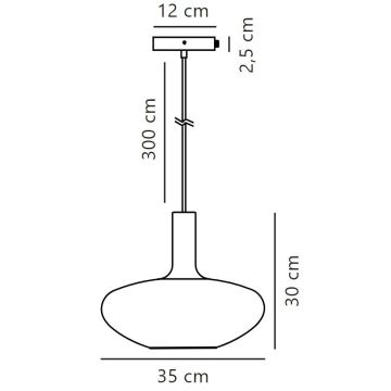 Nordlux - Lühter ALTON 1xE27/60W/230V must