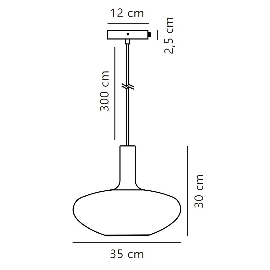 Nordlux - Lühter ALTON 1xE27/60W/230V must