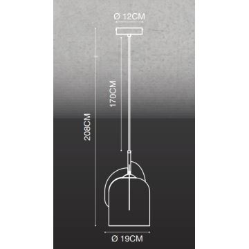 Nordlux - Lühter BOSHI 1xE27/40W/230V