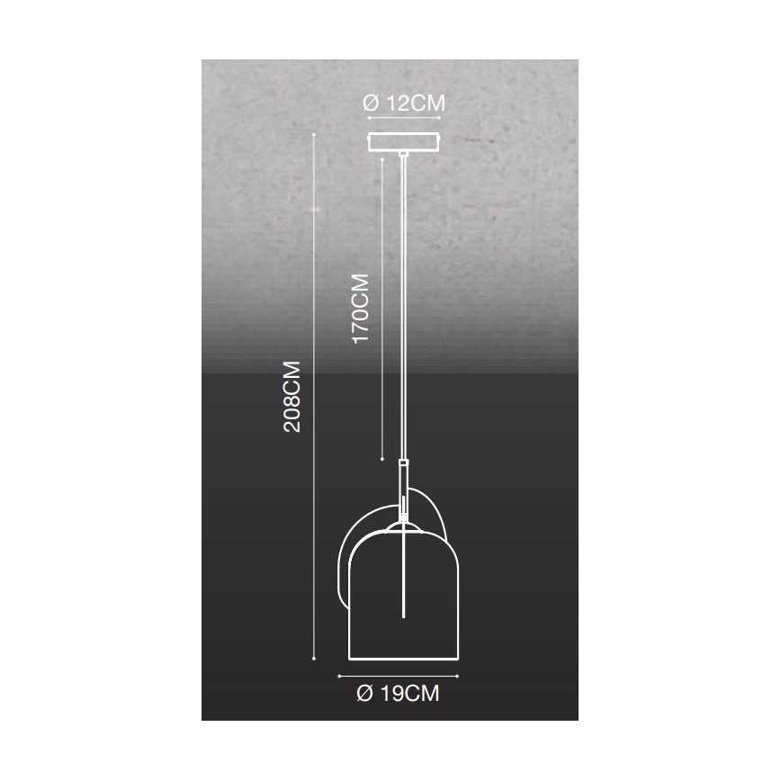 Nordlux - Lühter BOSHI 1xE27/40W/230V