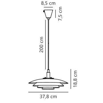 Nordlux - Lühter BRETAGNE 1xG9/25W/230V antratsiit