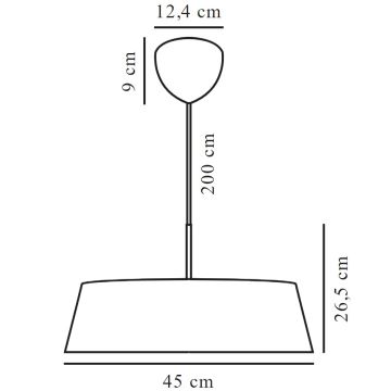 Nordlux - Lühter CLASI 3xE14/15W/230V d. 45 cm