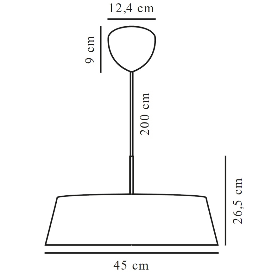 Nordlux - Lühter CLASI 3xE14/15W/230V d. 45 cm