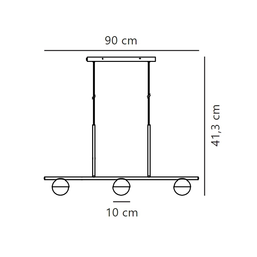 Nordlux - Lühter CONTINA 3xG9/5W/230V messing