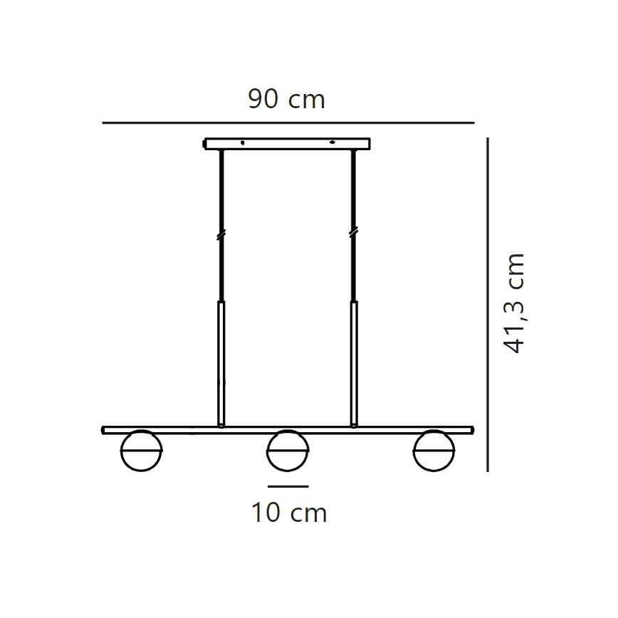 Nordlux - Lühter CONTINA 3xG9/5W/230V must