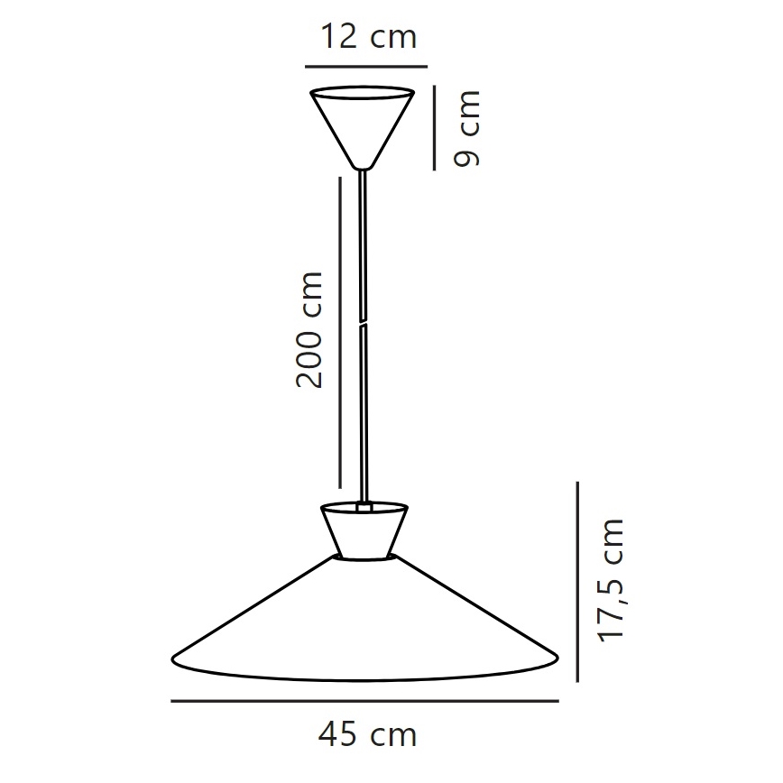 Nordlux - Lühter DIAL 1xE27/40W/230V d. 45 cm hall