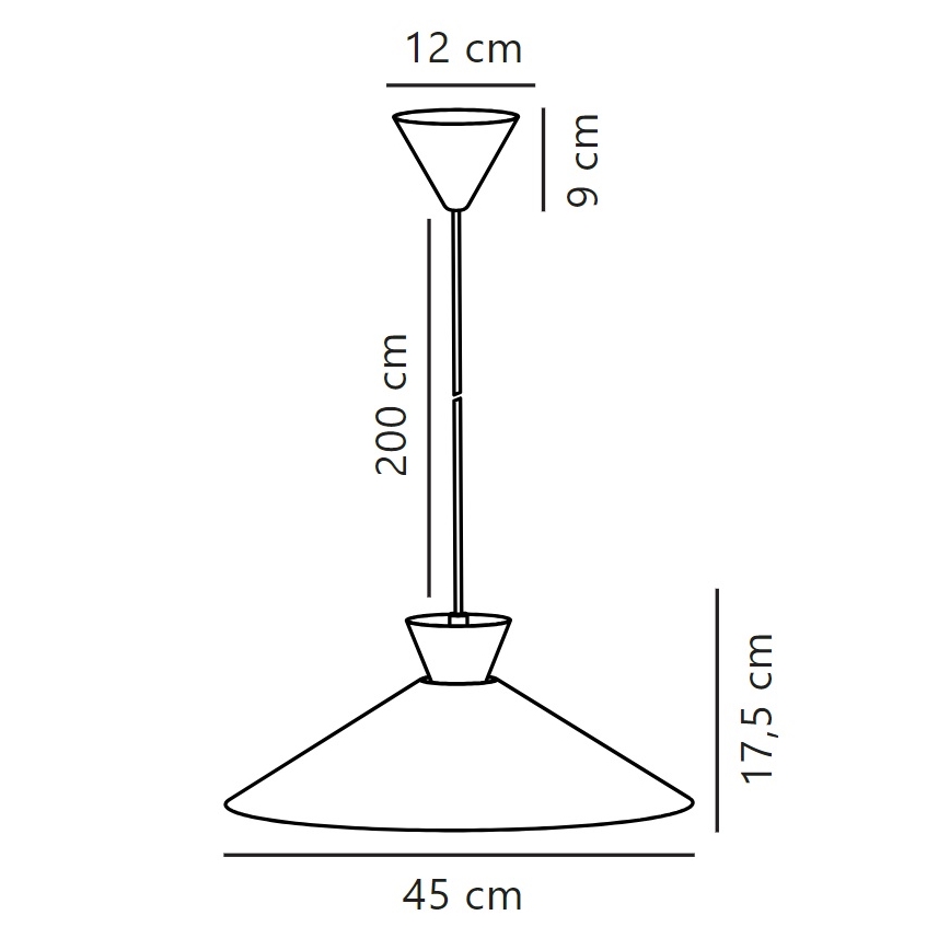 Nordlux - Lühter DIAL 1xE27/40W/230V d. 45 cm kollane