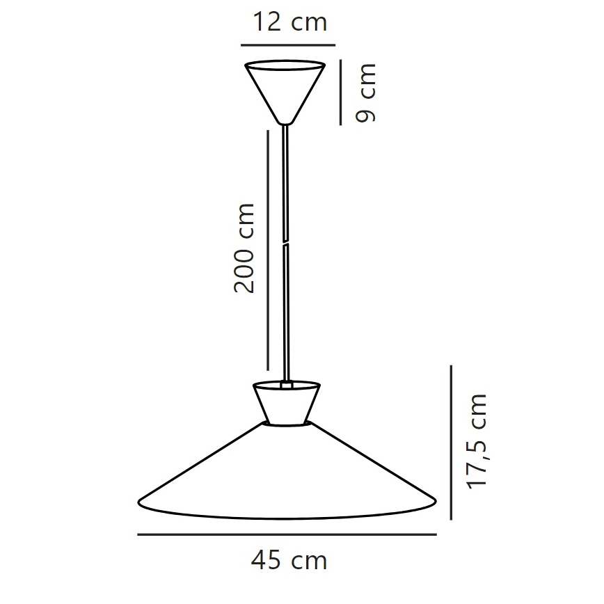 Nordlux - Lühter DIAL 1xE27/40W/230V d. 45 cm valge