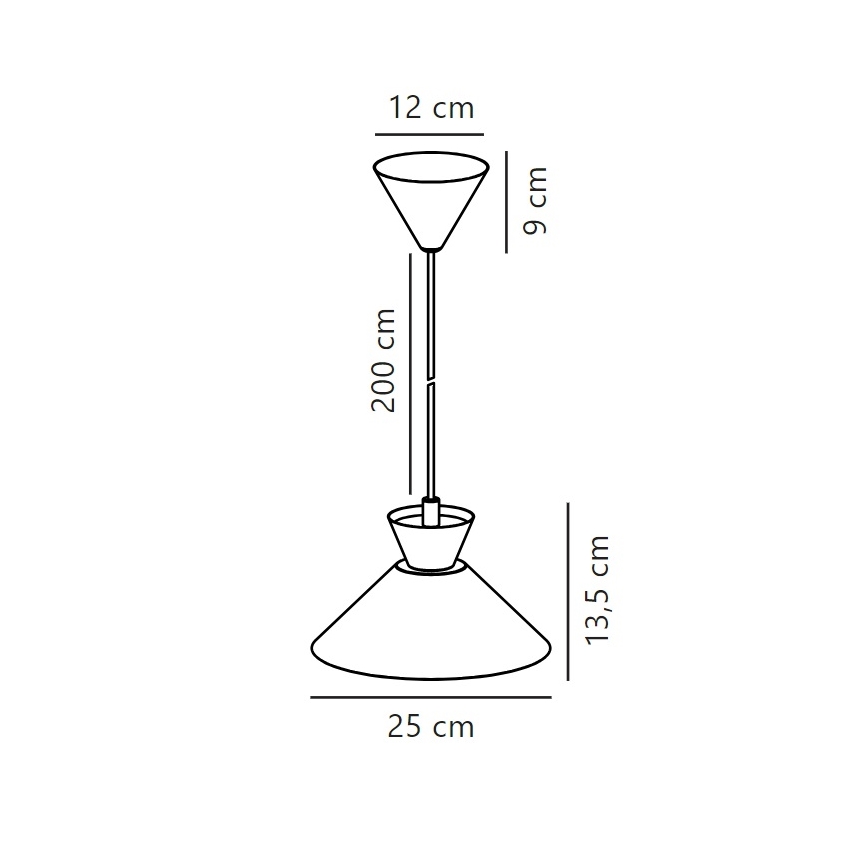 Nordlux - Lühter DIAL 1xE27/40W/230V d. 25 cm hall