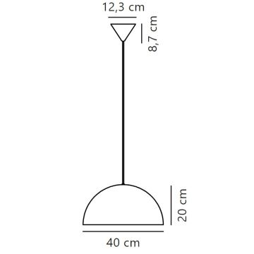 Nordlux - Lühter ELLEN 1xE27/40W/230V