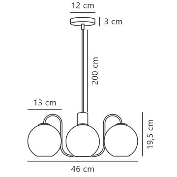 Nordlux - Lühter FRANCA 4xE14/40W/230V